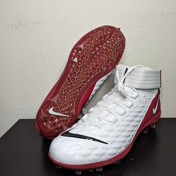 Nike Mens Size 14 Force Savage Pro 2 PE Ohio State Football Cleats BV3969-103 - Picture 8 of 8
